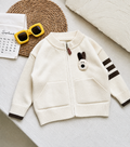 Kids Cream Bunny Knit Zip-Up Cardigan – $3.75 Unit Price | MOQ 10