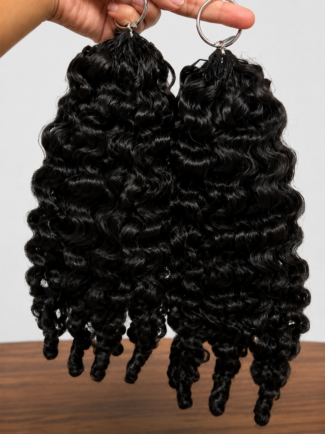 16-Inch Burmese Curly Crochet Hair – 2 Pack Set