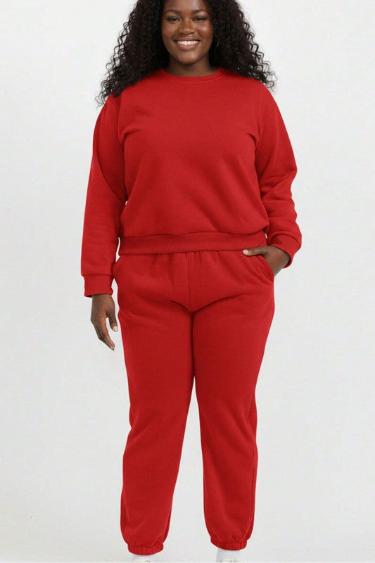 Fleece Tracksuit Set | $17/pc | MOQ 4 pack per Color. Pack 1xl -2xl -3xl . 2-2-2