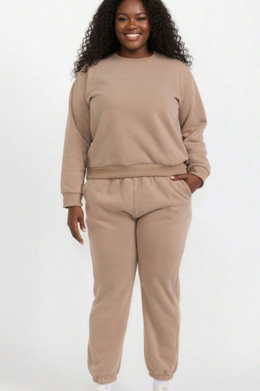 Fleece Tracksuit Set | $17/pc | MOQ 4 pack per Color. Pack 1xl -2xl -3xl . 2-2-2