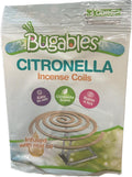 BUGABLES Citronella Mosquito Repellent Coils 4pk /MOQ 24/ unit price $3.95