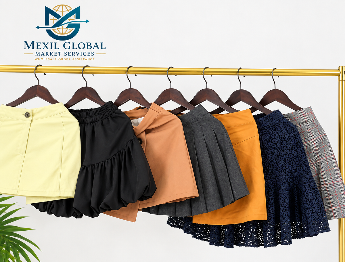 Grade A Women’s Cotton Mini Skirts Wholesale Lot | 45 kg | Approx. 200 Pieces | $7.95/kg