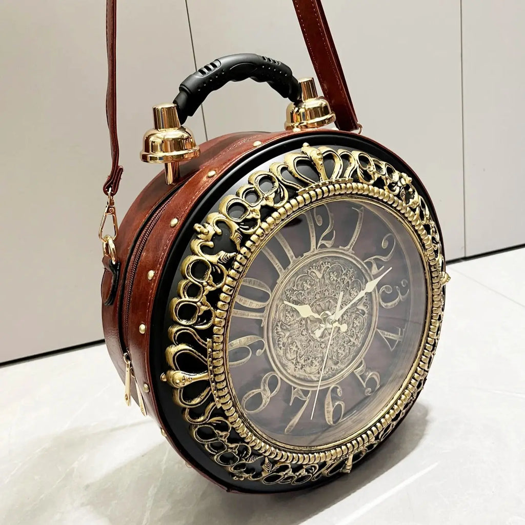 TimeLuxe™ Clock Bag ⏰👜 — Timeless Fashion, Everyday Elegance