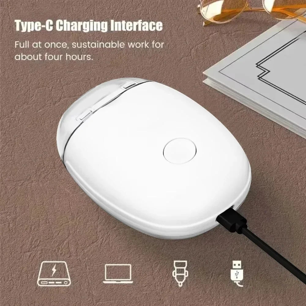 2in1 Electric Nail Clipper Cutter with LED Light Anti-Pinch Automatic Nail Grinder Trimmer for Baby Mini Manicure Tool Nail Care