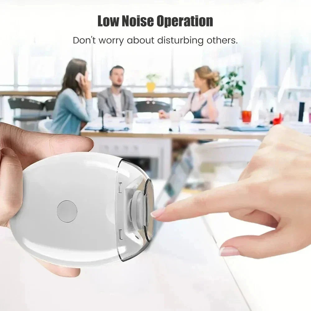 2in1 Electric Nail Clipper Cutter with LED Light Anti-Pinch Automatic Nail Grinder Trimmer for Baby Mini Manicure Tool Nail Care
