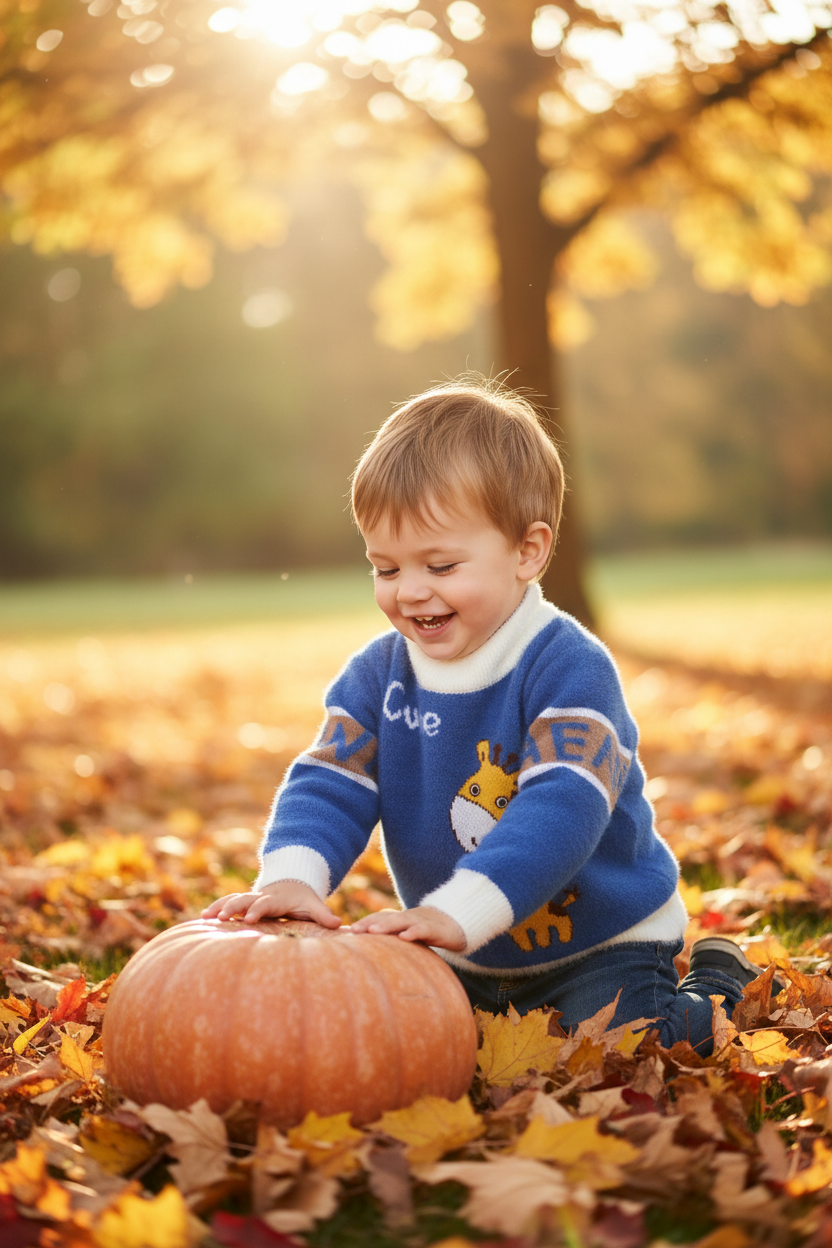 Kids 'Cute' Giraffe Fluffy Sweater | $3.80/unit | MOQ 24