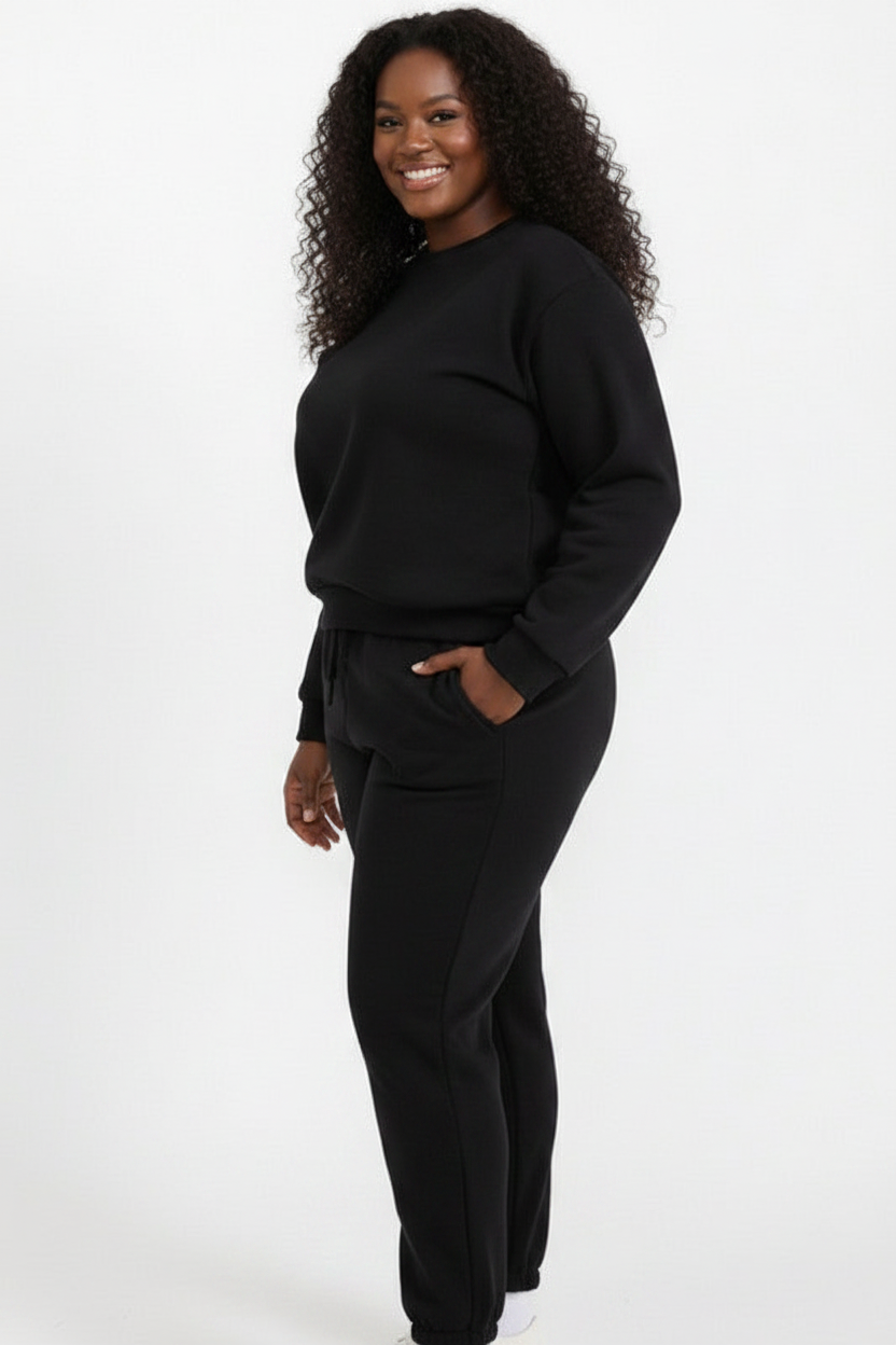 Fleece Tracksuit Set | $17/pc | MOQ 4 pack per Color. Pack 1xl -2xl -3xl . 2-2-2