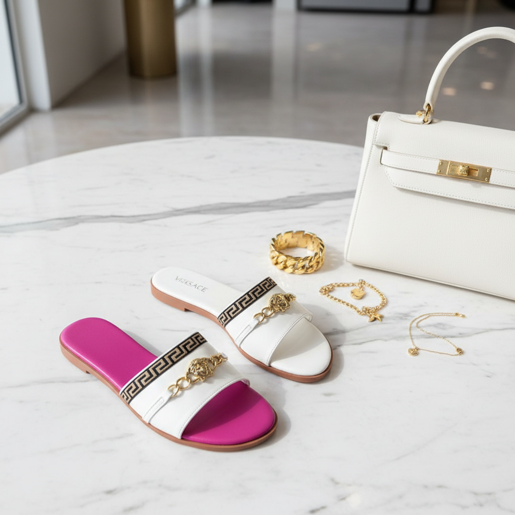 Women's Lion Chain Slide Sandals Mix A-H1543 – $13.99/unit | MOQ 24