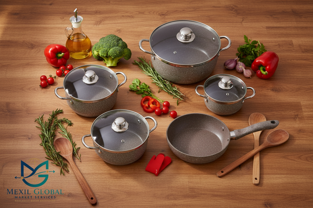 Brown Cookware - Flat Lay