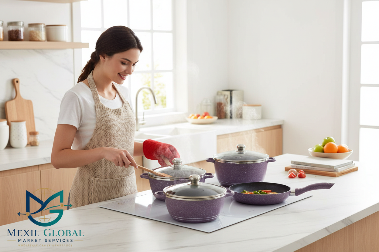 Purple Cookware - Kitchen Lifestyle