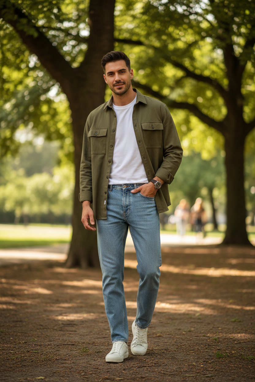 Men's Lifestyle Light Blue Jeans