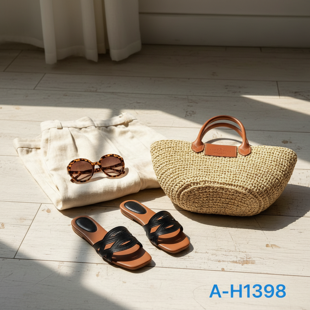 Women's Flat Slide Sandals Mix  – MOQ 24 Units . / unit price 14.99