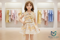 Girls Floral Set - Boutique Background with Logo