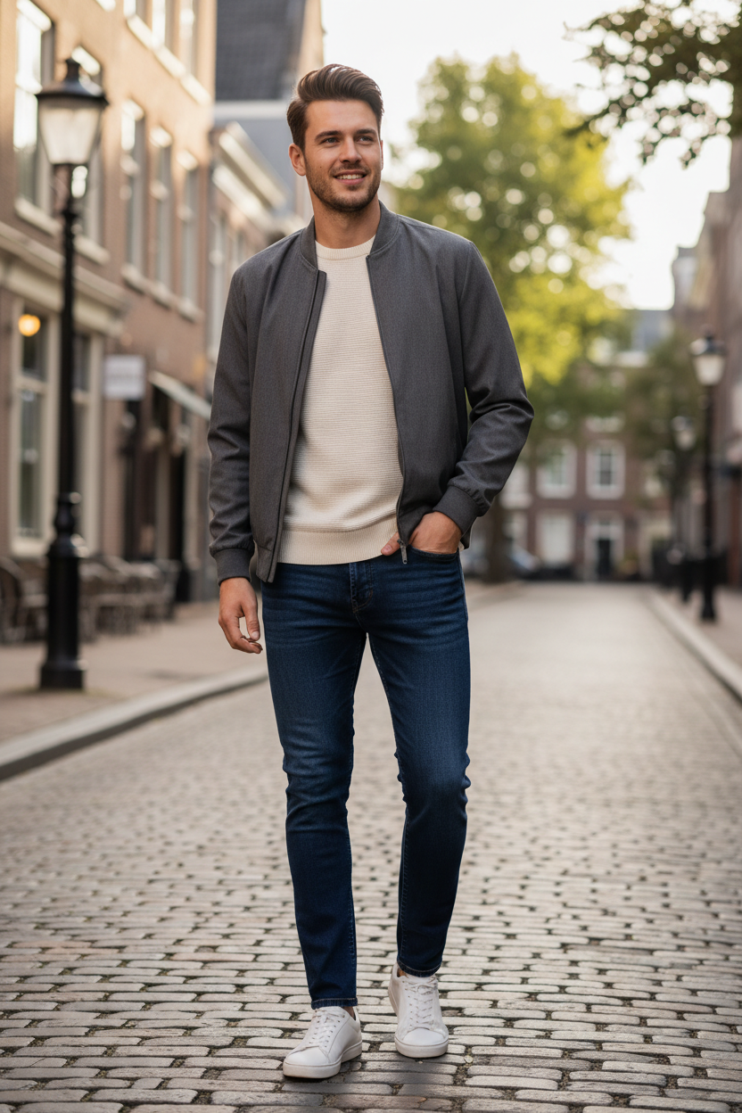 Men's Lifestyle Dark Jeans