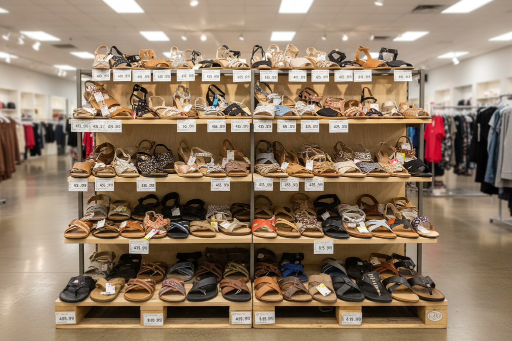 Men's Sandals & Women's Shoes Open Pallet