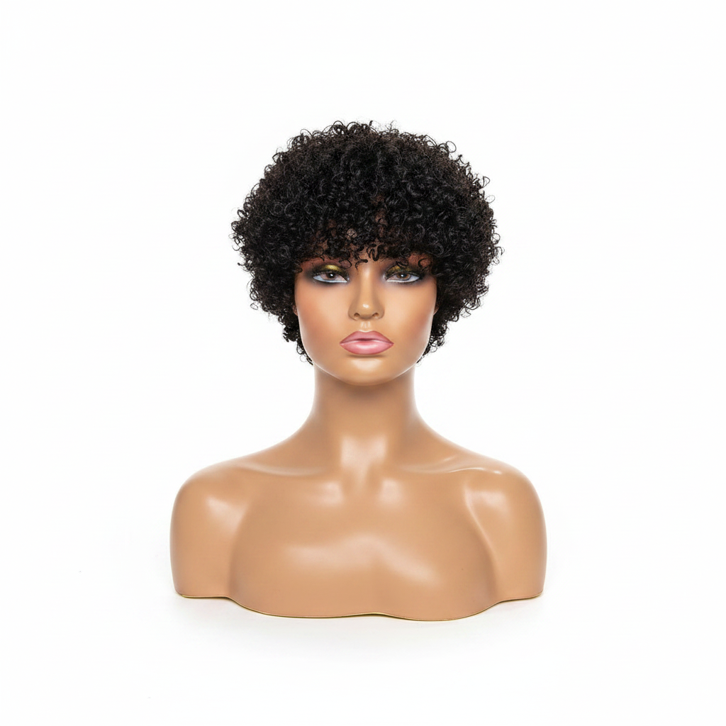 Pixie Curly Wig - Front View